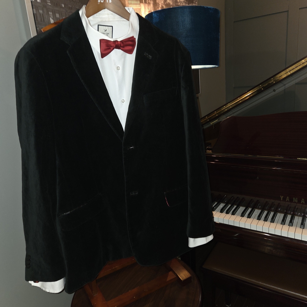 Men's Black velvet Russell Simmons xxl Tux  blazer.